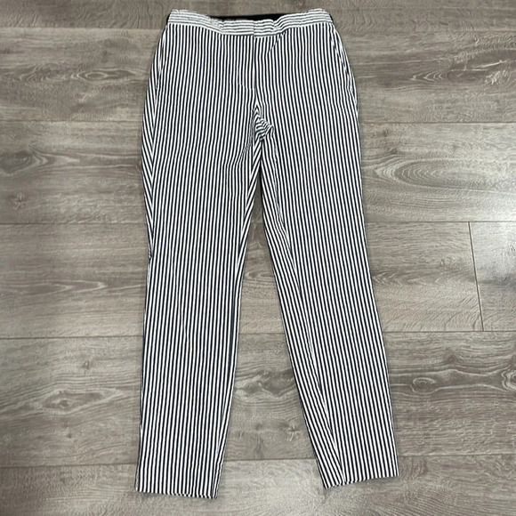 NWOT Zara Seersucker Striped Slim Trouser Pants XS - Picture 8 of 16